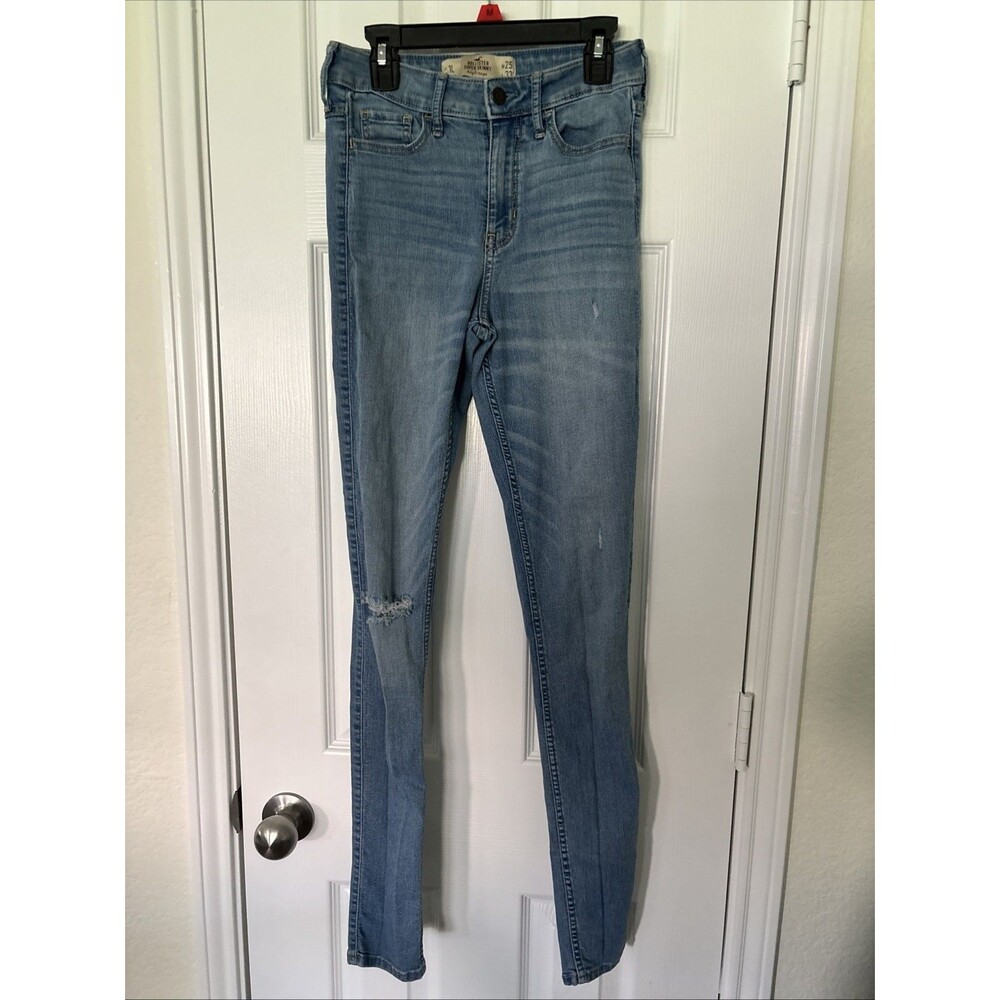 Hollister High Rise Super Skinny Women's 25L Soft Stretch Medium Wash